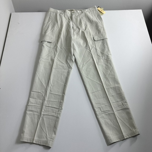 Tommy Bahama men's Isle De Cargo Pants NWT Size 36X34 Beige Casual Straight Leg